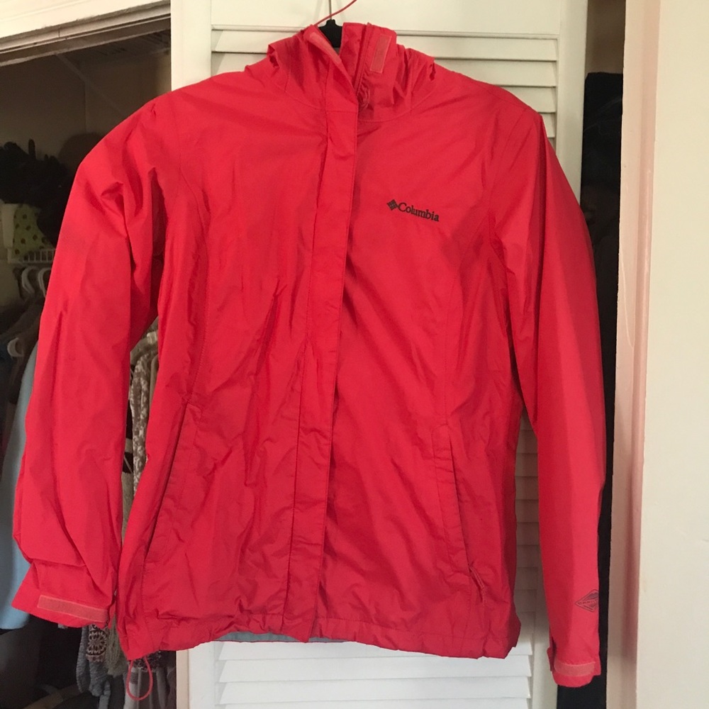 Columbia Pink Rain Jacket
